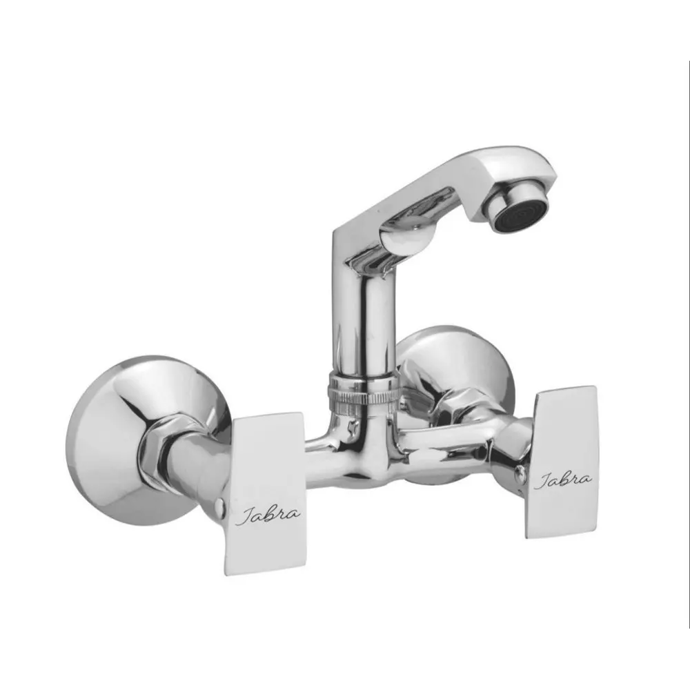 Jabra Sink Mixer (H) Brizo Series Brass Chrome Finish Wall Mount Silver