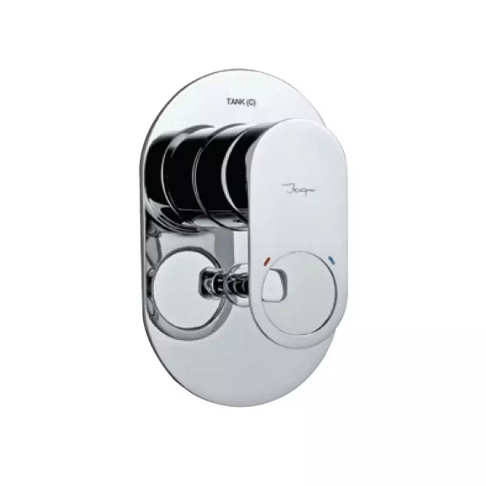 Jaquar 3-Inlet Diverter Exposed Parts Kit Ornamix Prime Series Chrome Finish, ORP-10193NKPM