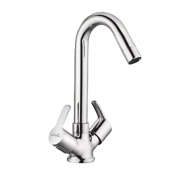 PLATO NEW AVOKA Series Centre Hole Basin Mixer Deck Mount Silver, AMC 010