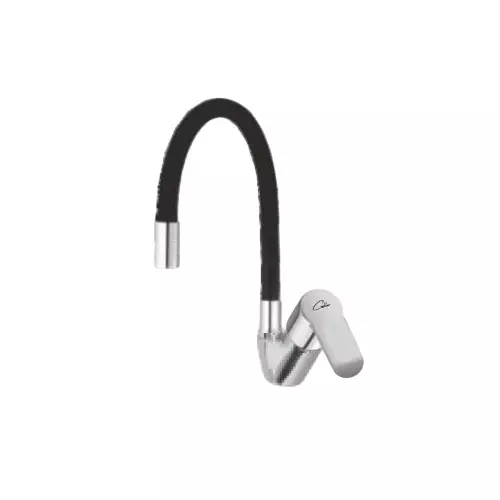 CASLLA Single Lever Sink Mixer Curl Series Brass Chrome Finish Silver, CRL-CHR-832326