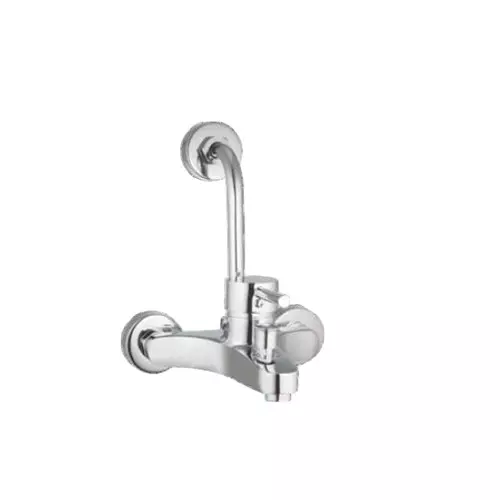 CASLLA Single Lever Wall Mixer with Provision Croma Series Brass Chrome Finish Silver, COA-CHR-872324