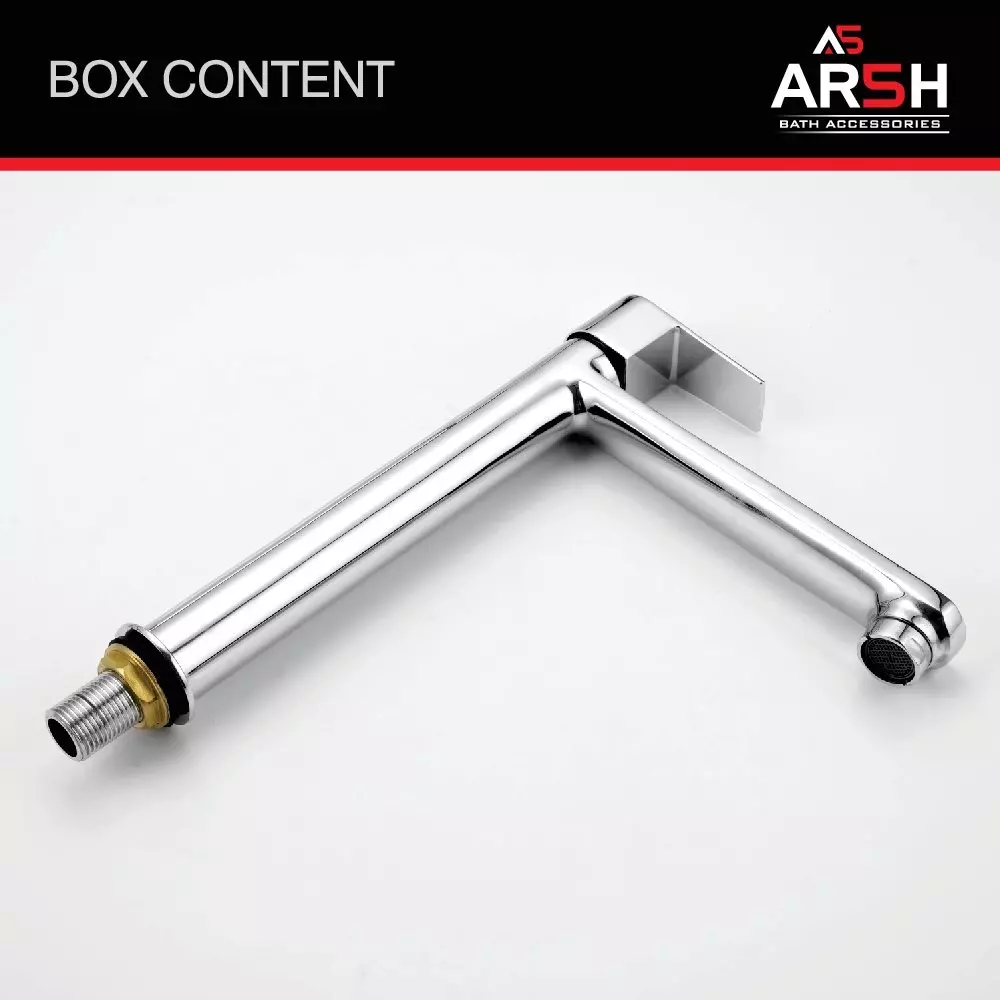 AR5H Modern Extended Tall Body Pillar Sink Faucet Water Tap Brass Chrome Finish 20.32 cm (8 inch) 724 g, ARIA-005