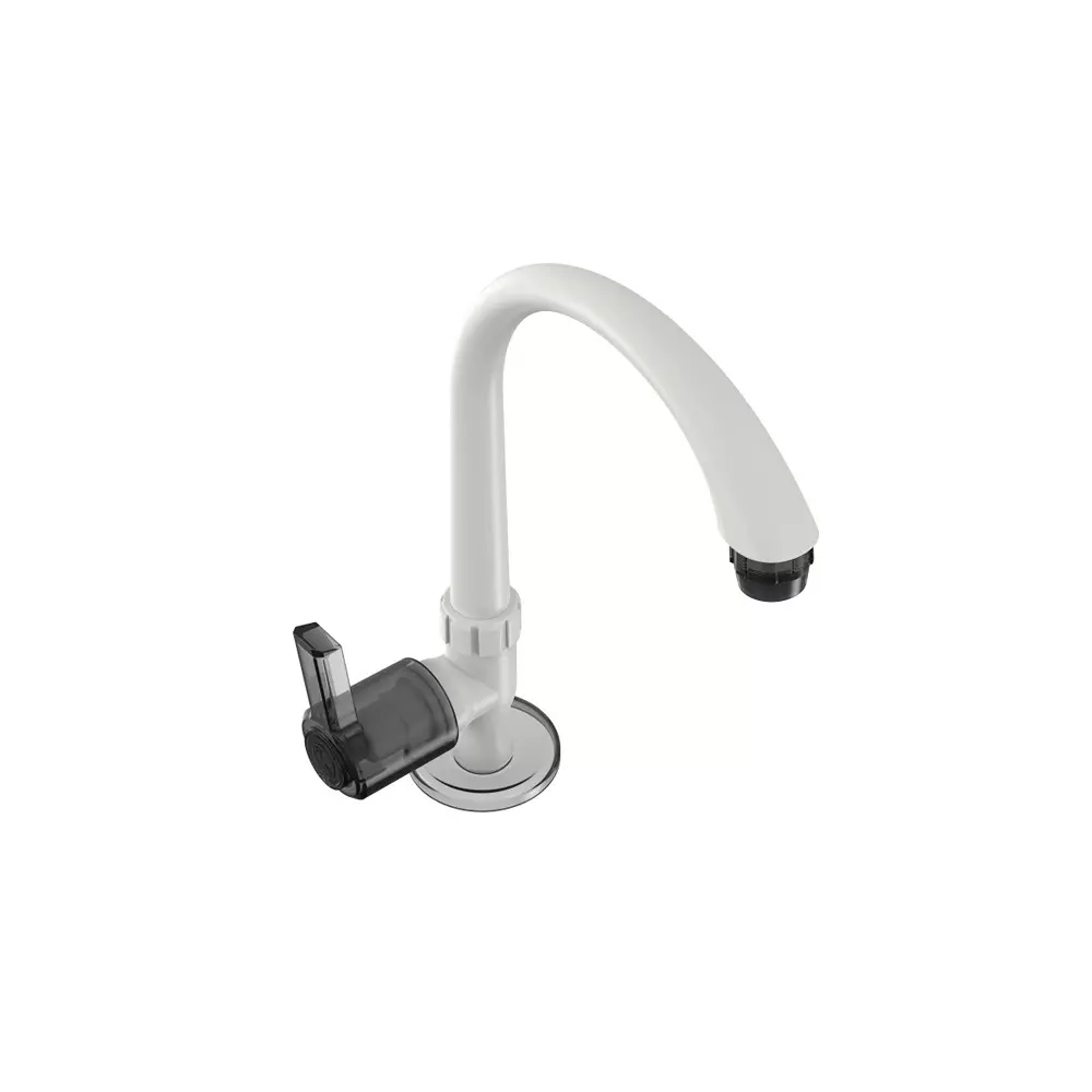 rn-swan-neck-tap-with-flange-table-mounted-ptmt-white-charcoal-12-inch-15-mm-size-for-kitchen-bathroom-use-rnwin21f10
