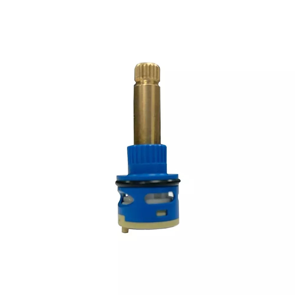 RN 2 Way Bib Tap Long Spindle Diverter Cartridge Blue & Gold 3/4 Inch (22 mm) Head Size PTMT for Bathroom & Toilets, RNSPA01A55