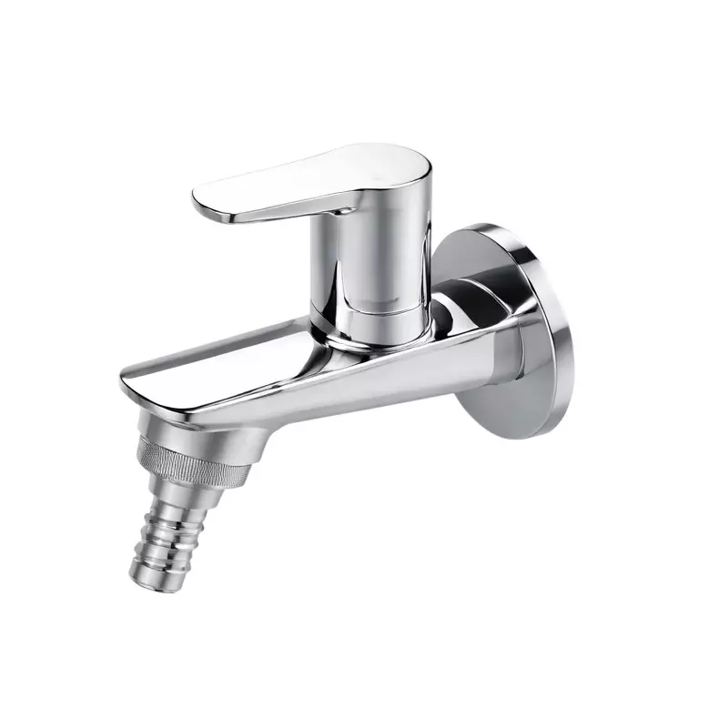 IVAS Elanza Bib Tap with Nozzle Wall Mounted Chrome Finish Silver for Bathroom & Toilets Use, IM12008822