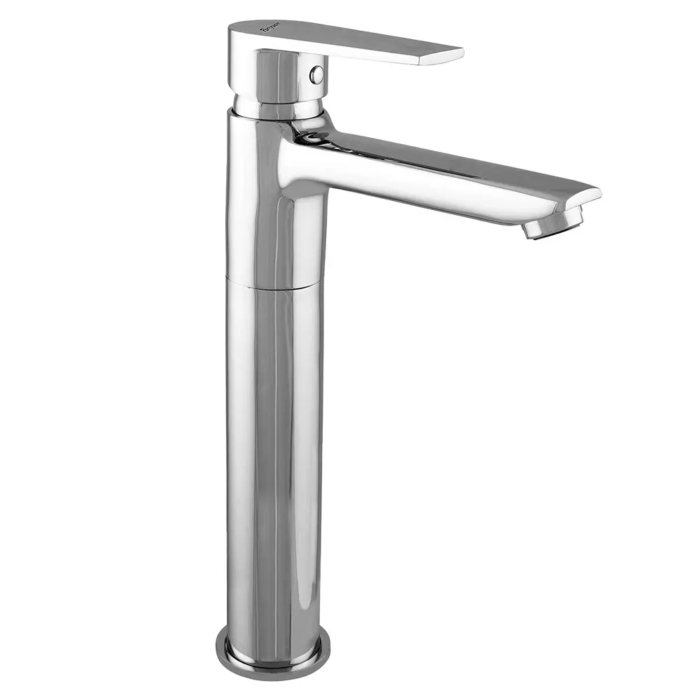 Parryware Praseo Tall Body Basin Mixer Stainless Steel Deck Mount Chrome Finish, T1346A1