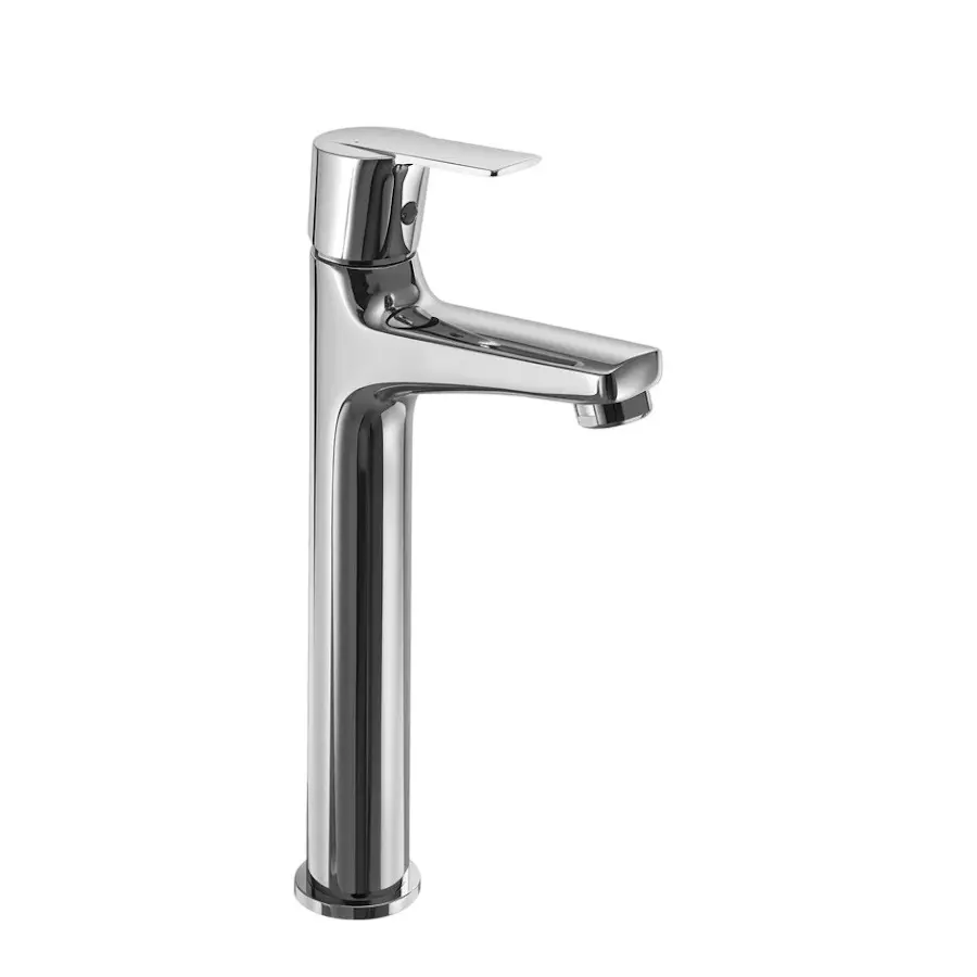 PLUMBER Ecoline Series Evion Range Pillar Tap High Neck, Chrome Finish and Deck Mounted, EVN-1109