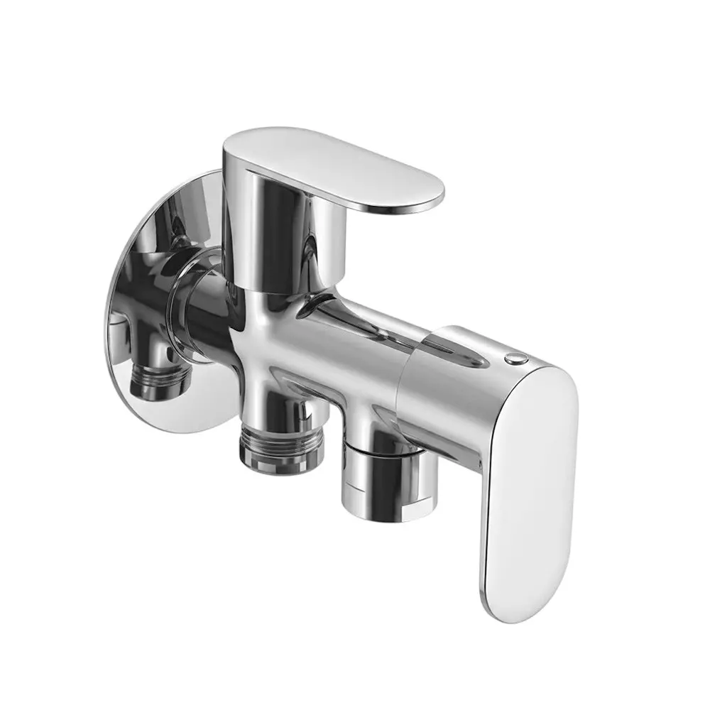 PLUMBER Ecoline Series Earl Range Angle Tap Two Way, Wall Mounted and Chrome Finish, ERL-0599