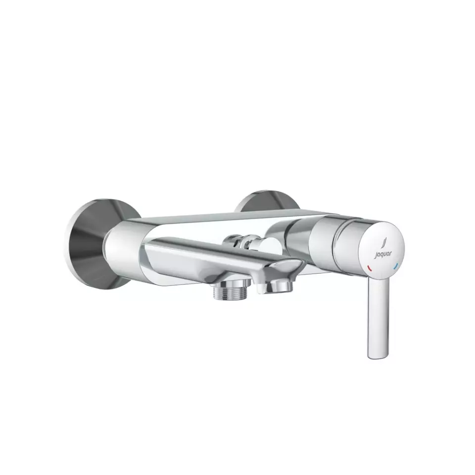 Jaquar Fusion Prime Single Lever Wall Mixer Tap with Provision of Hand Shower without Hand Shower Silver Stainless Steel for Home Use, FUP-CHR-29119PM