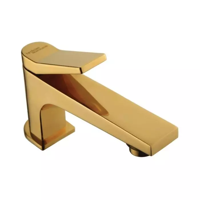 Hindware Edge Basin Tap Brass Matt Finish Gold, F410001PGD