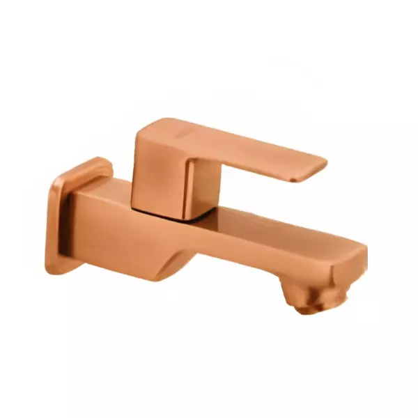 CERA Ruby Single Lever Wall Mount Bib Cock with Wall Flange and Aerator Antique Copper, F1005151AC