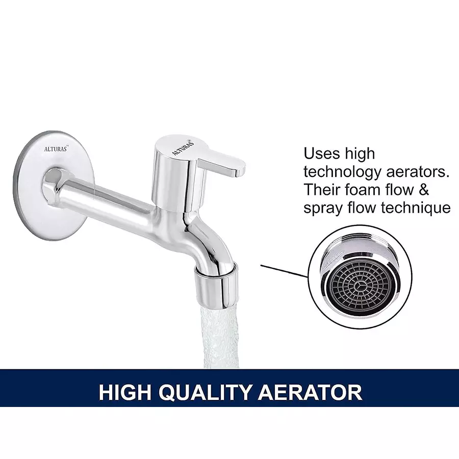 ALTURAS Stainless Steel Flora Long Body Tap for Bathroom and Kitchen (Set of 1 Pcs)