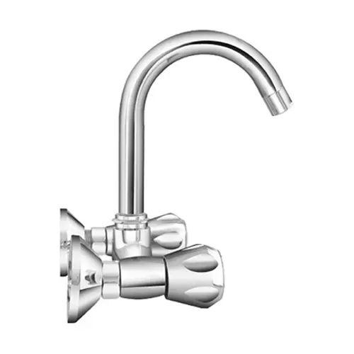 CERA Ocean Quarter Turn Sink Mixerwith Swivel Spout, Connecting Legs and Wall Flange, F2006501
