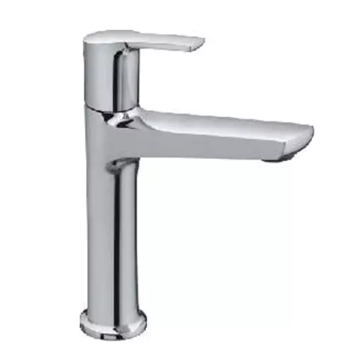 PLATO Tecno 250 mm Pillar Cock Brass Chrome Finish Silver, TE-402