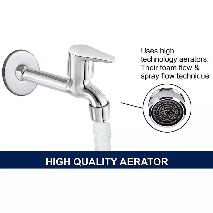 Fastgear Fusion Long Body Tap Stainless Steel Chrome Finish Silver, FG980 (Pack of 5)