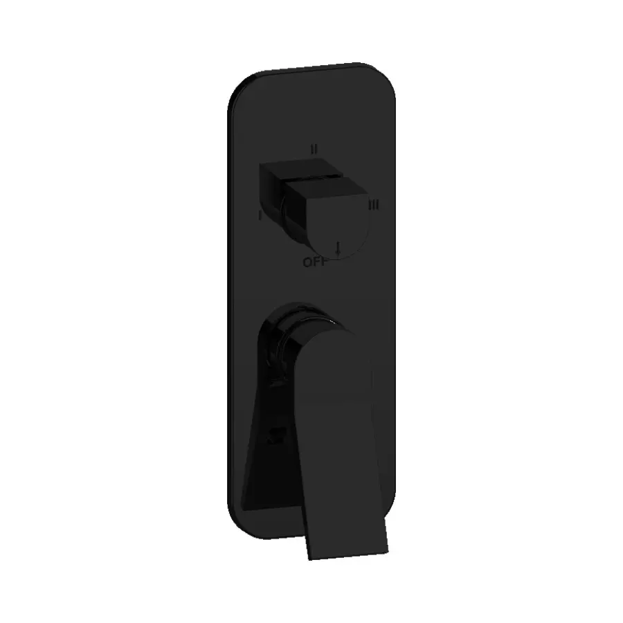 Hindware Exposed Kit 3 Outlet Diverter for Edge Series Black Chrome Finish Stainless Steel, F410068GRT
