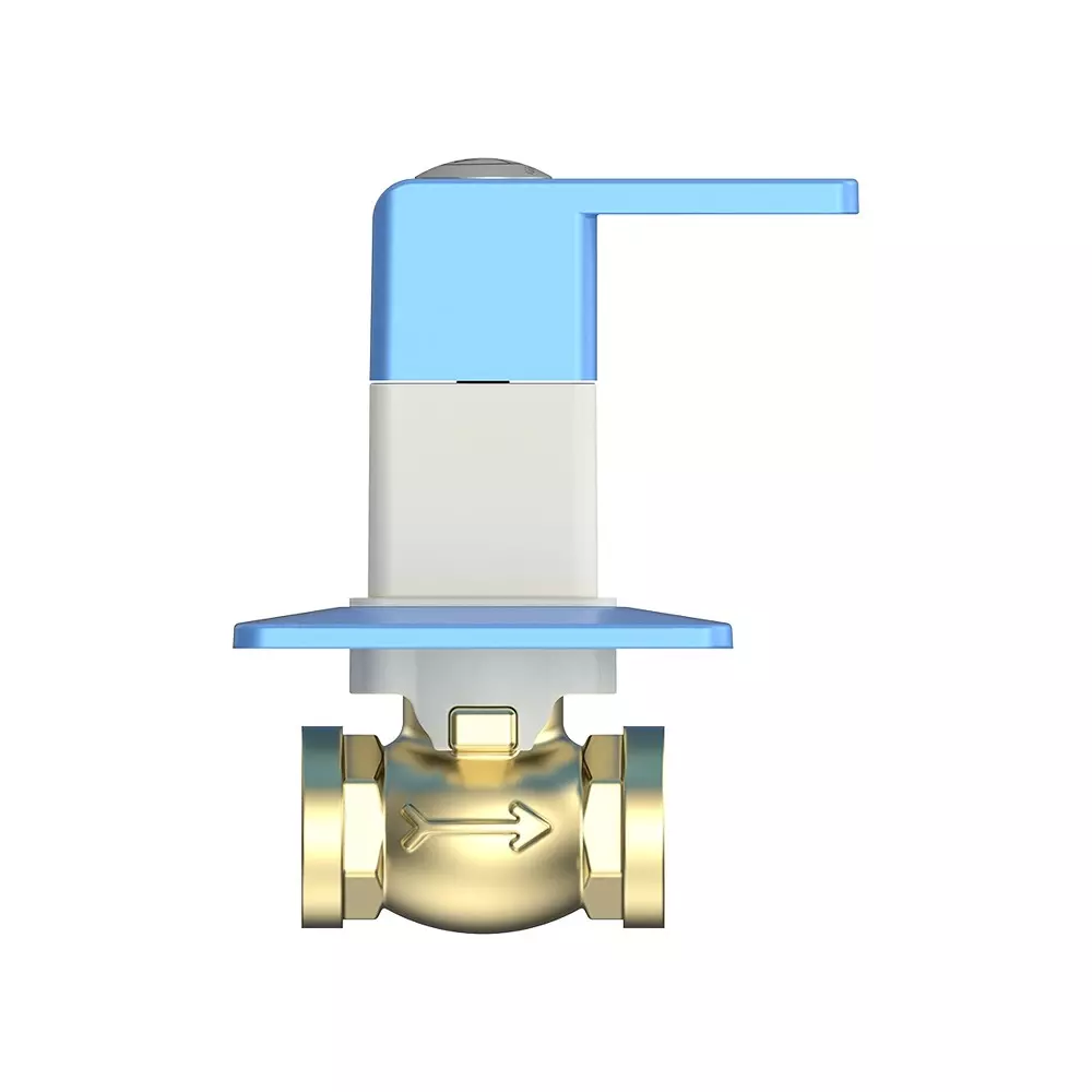 RN PTMT Concealed Stop Cock Wall Mount Ivory & Blue 15 mm Faucet Hole, RNANP07A04