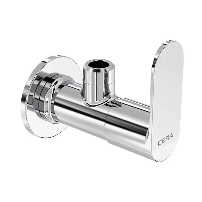 Cera Curve Angle Cock With Wall Flange, F1023201