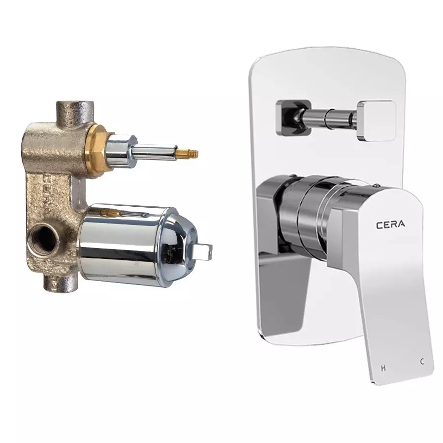 CERA Sylvina Basin Mixer Single Lever Exposed & Concealed Part Chrome Plating Chrome