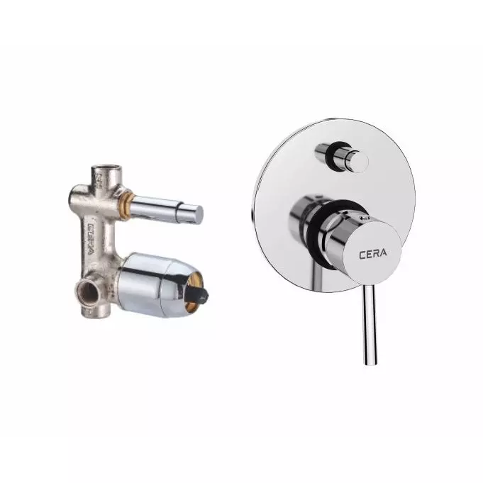 CERA FOUNTAIN Diverter System Single Lever Exposed Part + Concealed Part Wall Mount Chrome