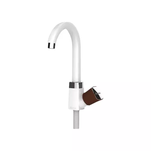 SUPREME Crown Series Swan Neck Sink Tap Square, Brown