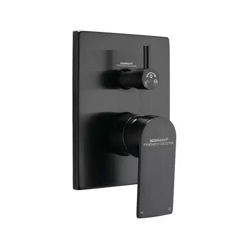 Somany Exposed Part of Regular Diverter French Collection Elysees Series All Black Wall Mount, 272111380241