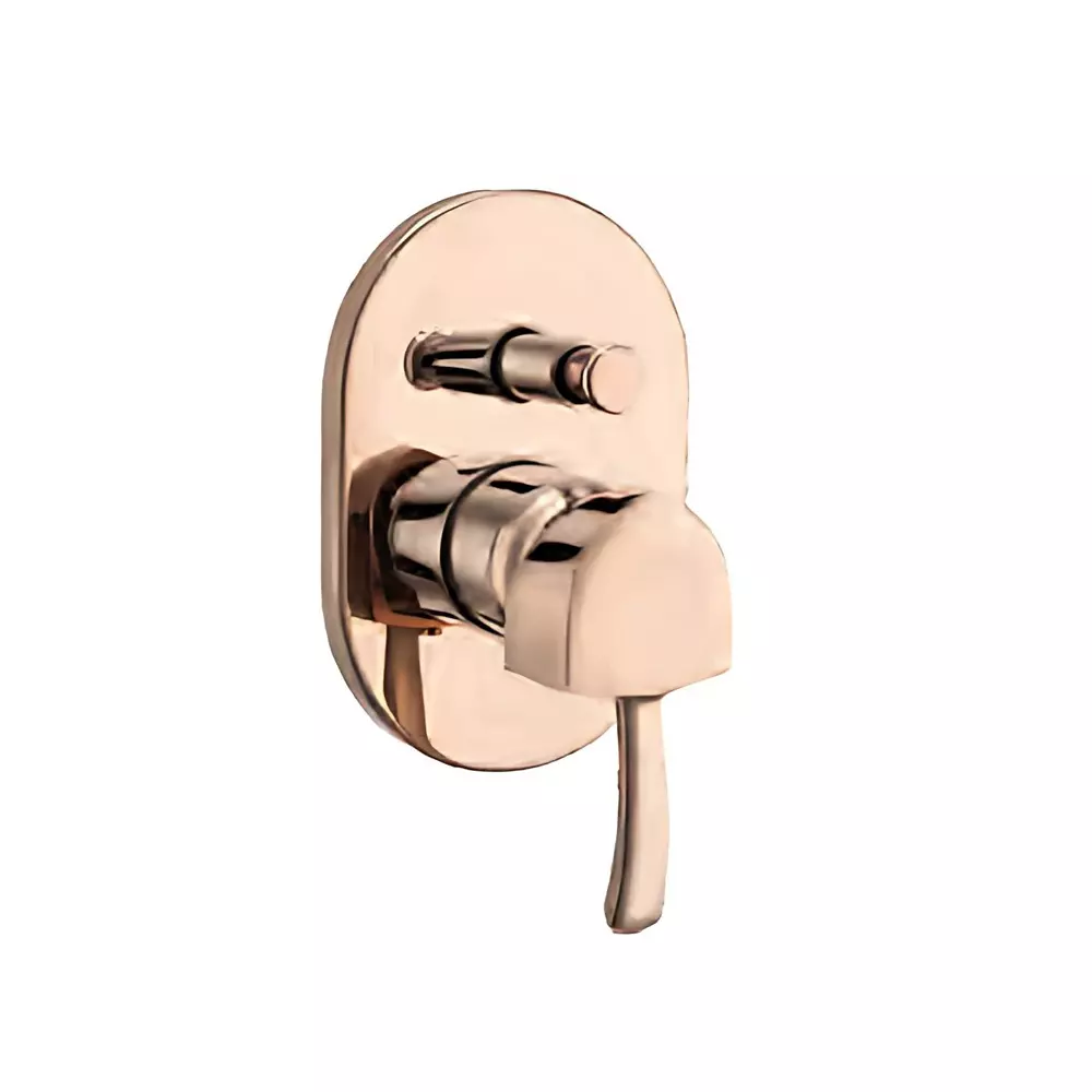 Somany Exposed Part of High Flow/3 Inlet Diverter French Collection Arizona Series Rose Gold Finish Wall Mount, 272111400151