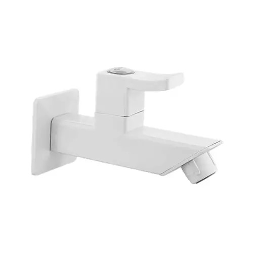 TRIJAL Guppy Long Body With Flange White 15 mm Thread & 20 mm Spindle, GUP-101 (Pack of 24)