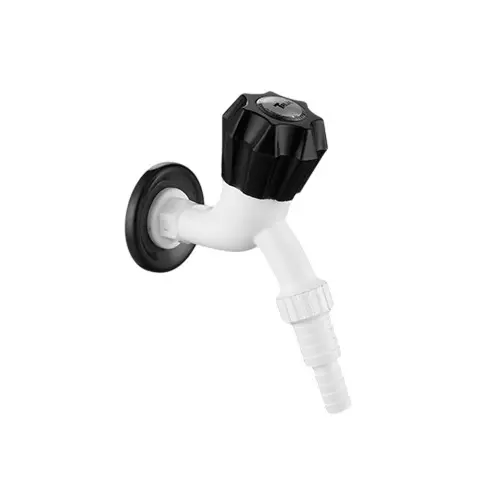 TRIJAL Angel Elite Bib Cock Nozzle with Flange White, Charcoal, AGE-104 (Pack of 48)