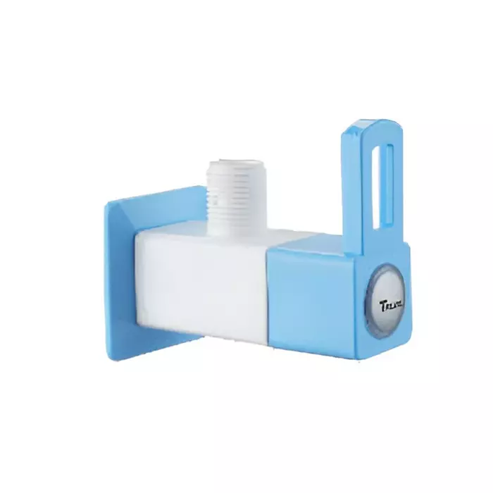 TRIJAL Star Angle Cock with Flange White, Blue, STR-102