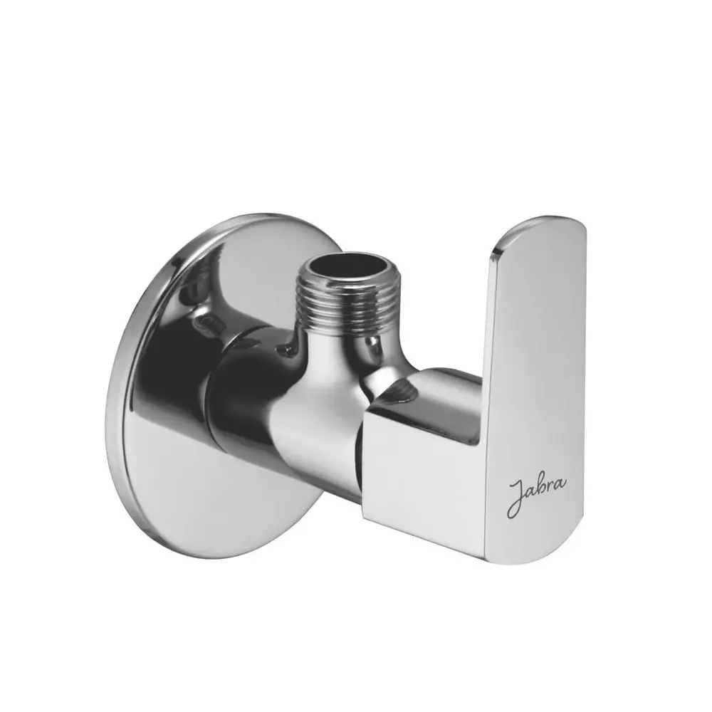 Jabra Angle Cock (M) Qbix Series Brass Chrome Finish Wall Mount Silver