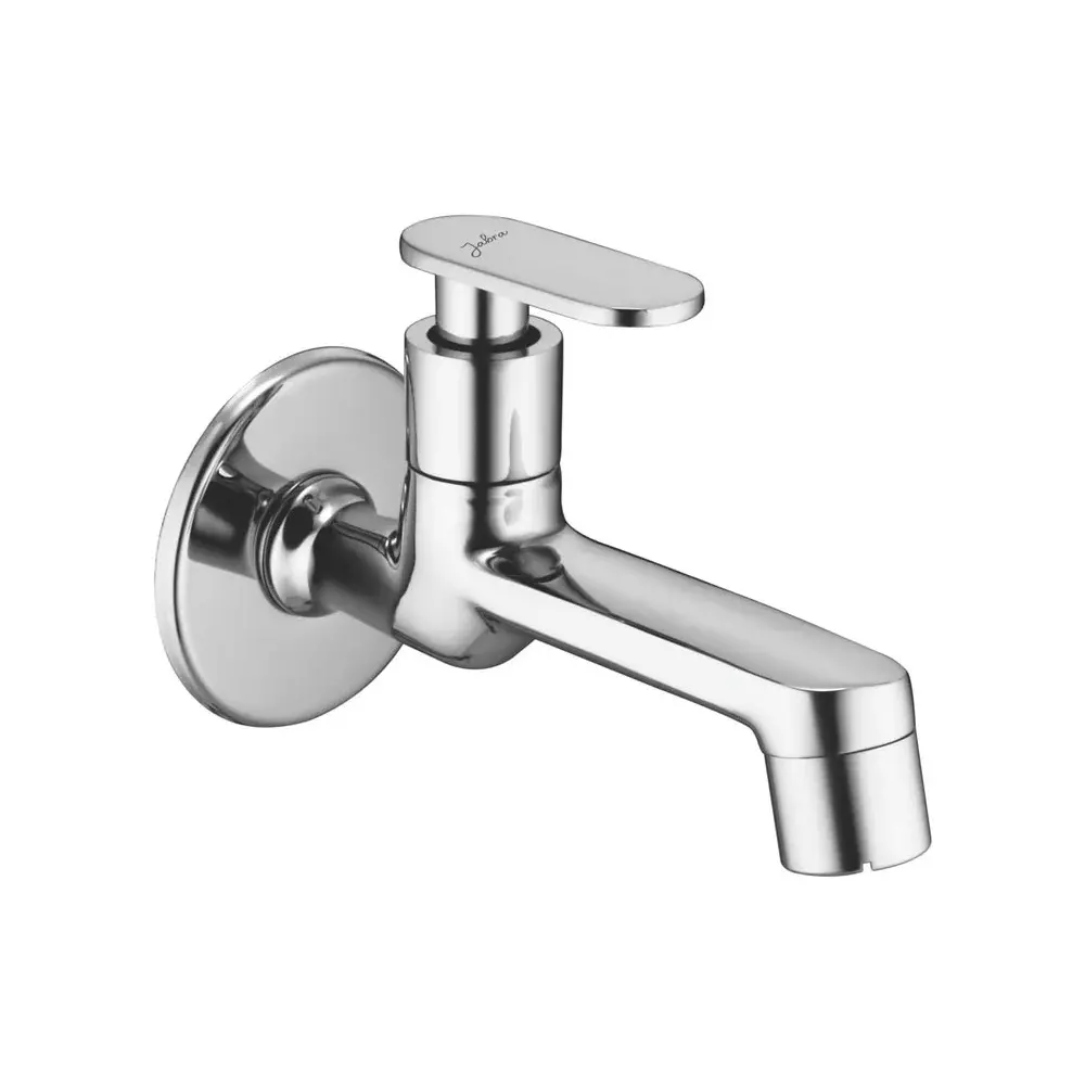 Jabra Long Body Cock Leaf Series Brass Chrome Finish Wall Mount Silver