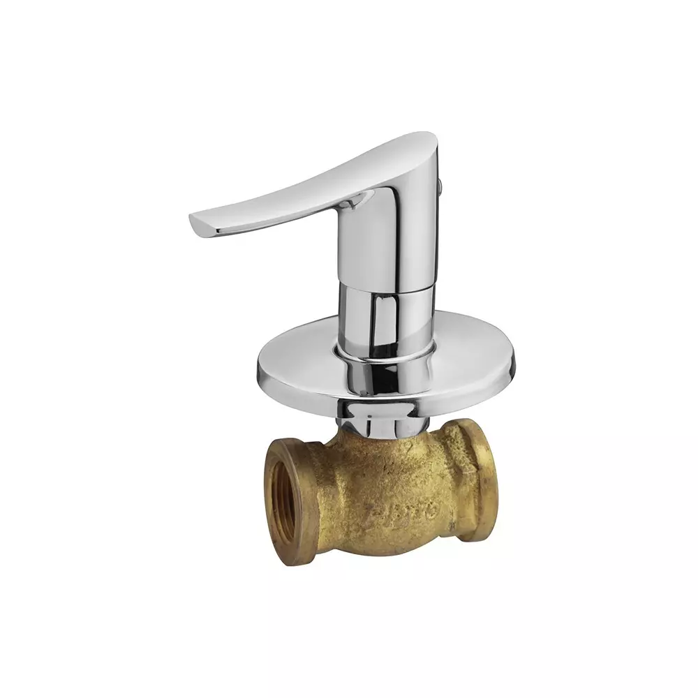 PLATO INCES Series Flush Cock 25 mm Quarter Turn Silver, IN-016A