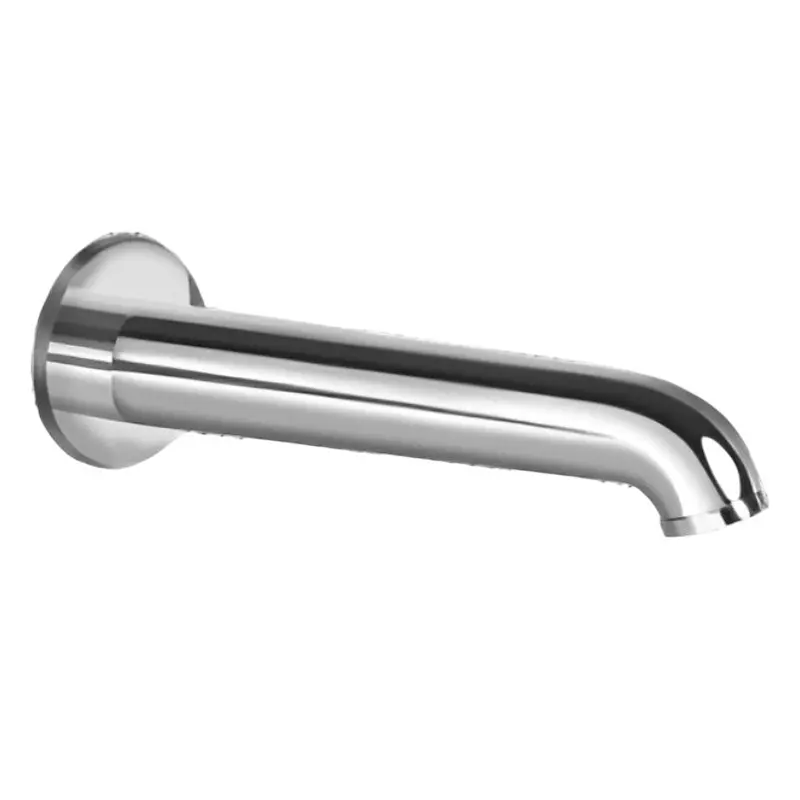 CASLLA Bath Tub Spout with Wall Flange Cobalt Series Brass Chrome Finish Silver, CAT-CHR-922307