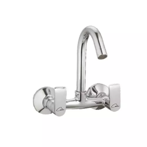 CASLLA Sink Mixer with Swinging Spout Curl Series Brass Chrome Finish Silver, CRL-CHR-832323