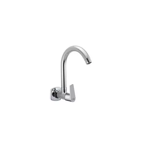 CASLLA Sink Cock with Swinging Spout Croma Series Brass Chrome Finish Silver, COA-CHR-872322