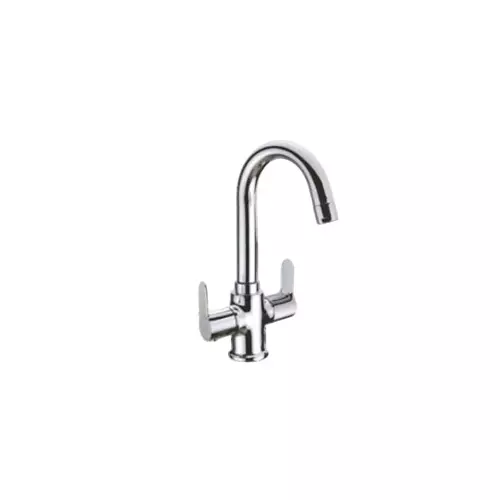CASLLA Center Hole Basin Mixer Clarx Series Brass Chrome Finish Silver, CLX-CHR-722309