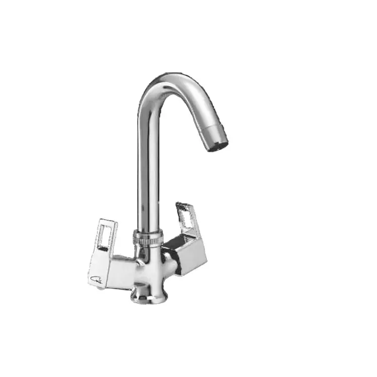 CASLLA Center Hole Basin Mixer Cozi Series Brass Chrome Finish Silver, CZ-CHR-762309