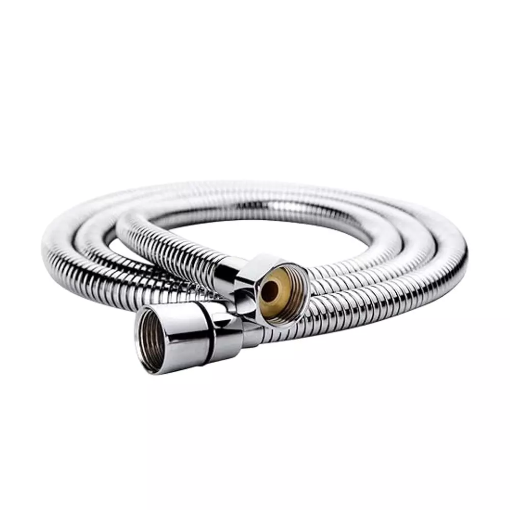 AR5H Health Faucet Pipe Stainless Steel Chrome Finish High Pressure Resistant Ultra Flexible 1.2 m, Silver