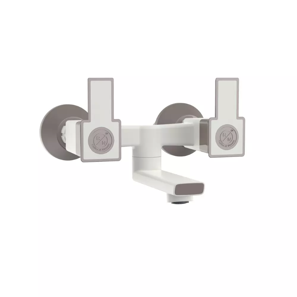 RN Glamour Pro Collection Wall Mixer Non Telephonic Tap PTMT 1/2 Inch (15 mm) Size Brown Pearl White for Kitchen & Bathroom Use