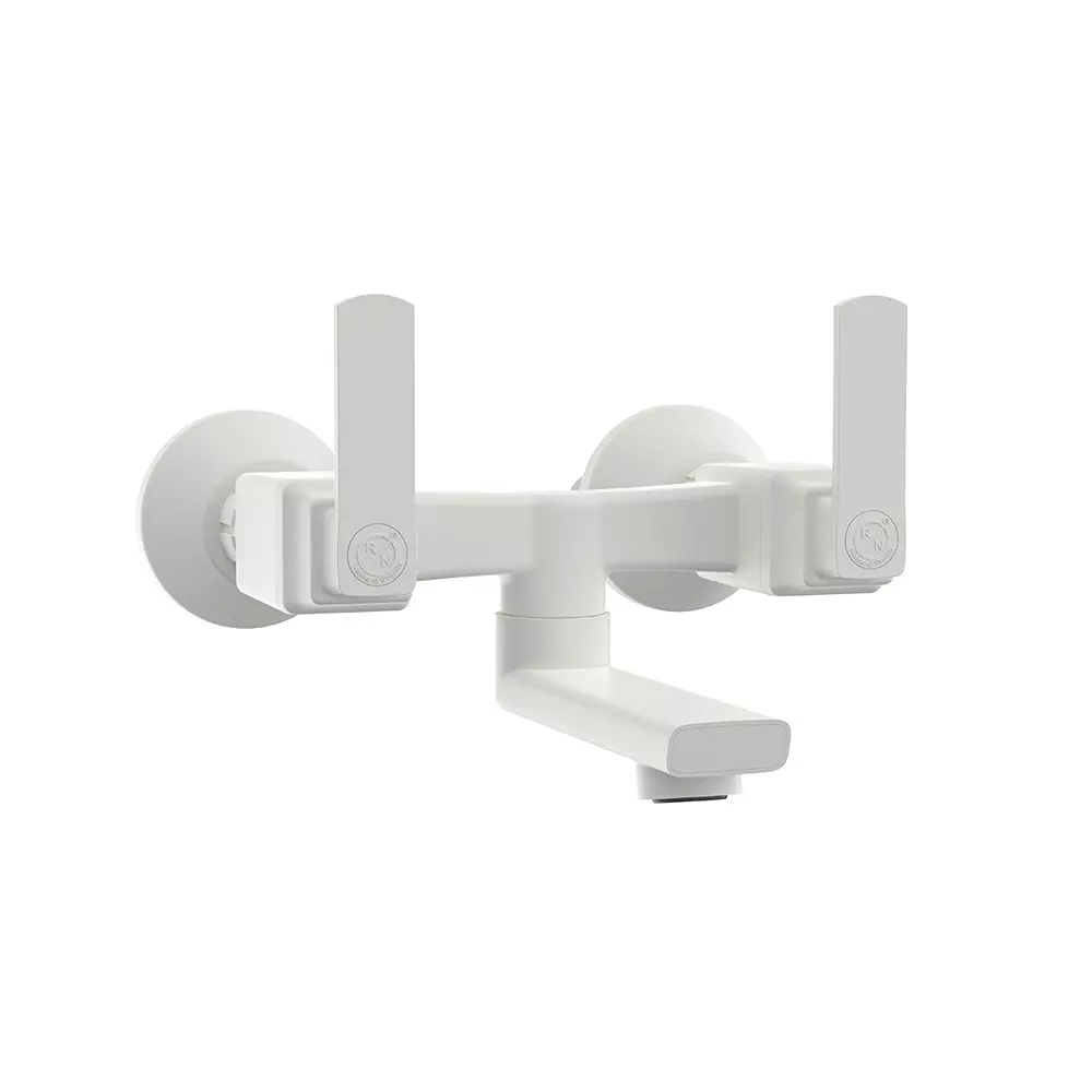 RN Wall Mixer Non Telephonic Tap PTMT White 1/2 Inch (15 mm) Size for Kitchen & Bathroom Use, RNABP01A17
