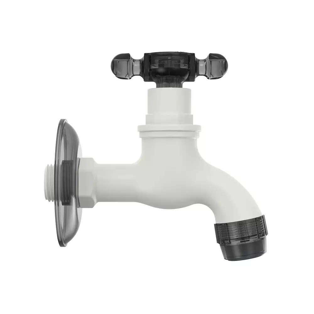 rn-elegance-collection-foam-flow-bib-tap-with-flange-ptmt-white-charcoal-12-inch-15-mm-size-for-kitchen-bathroom-use-rnele21f32