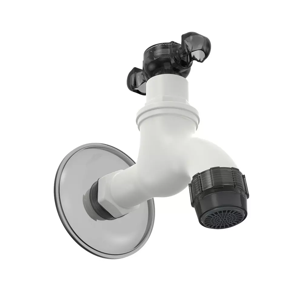 rn-elegance-collection-foam-flow-bib-tap-with-flange-ptmt-white-charcoal-12-inch-15-mm-size-for-kitchen-bathroom-use-rnele21f32