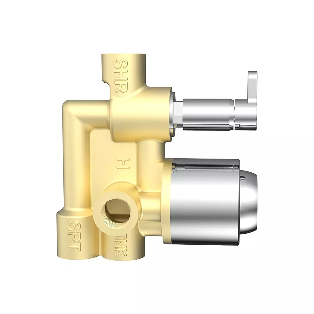 RN 3 Inlet & 2 Outlet High Flow Concealed Tap 5 Way Diverter Body Rose Gold Chrome 1 3/4 Inch (45 mm) Size for Bathroom & Toilets Use, RNCON30G37