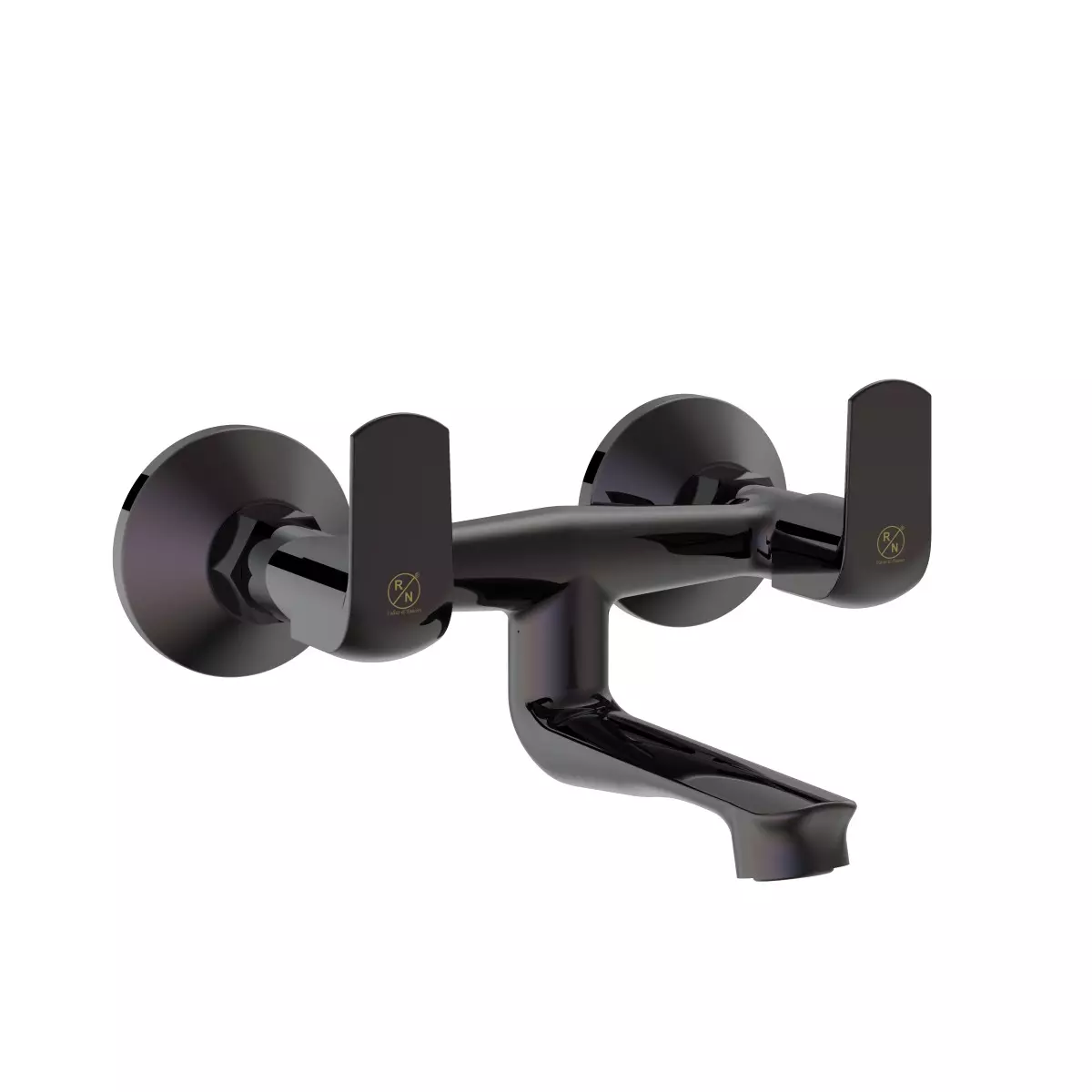 RN Wall Mixer Non Telephonic Shower Tap Black Wall Mounted Stainless Steel 1/2 Inch (15 mm) Size for Bathroom & Toilets Use, RNSOP28G17