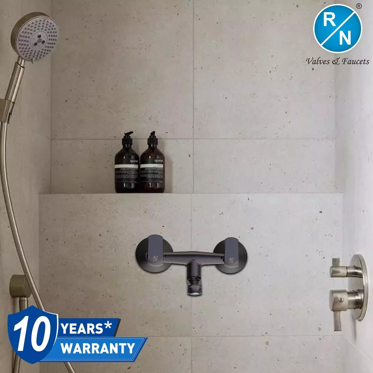 rn-wall-mixer-non-telephonic-shower-tap-black-wall-mounted-stainless-steel-12-inch-15-mm-size-for-bathroom-toilets-use-rnsop28g17