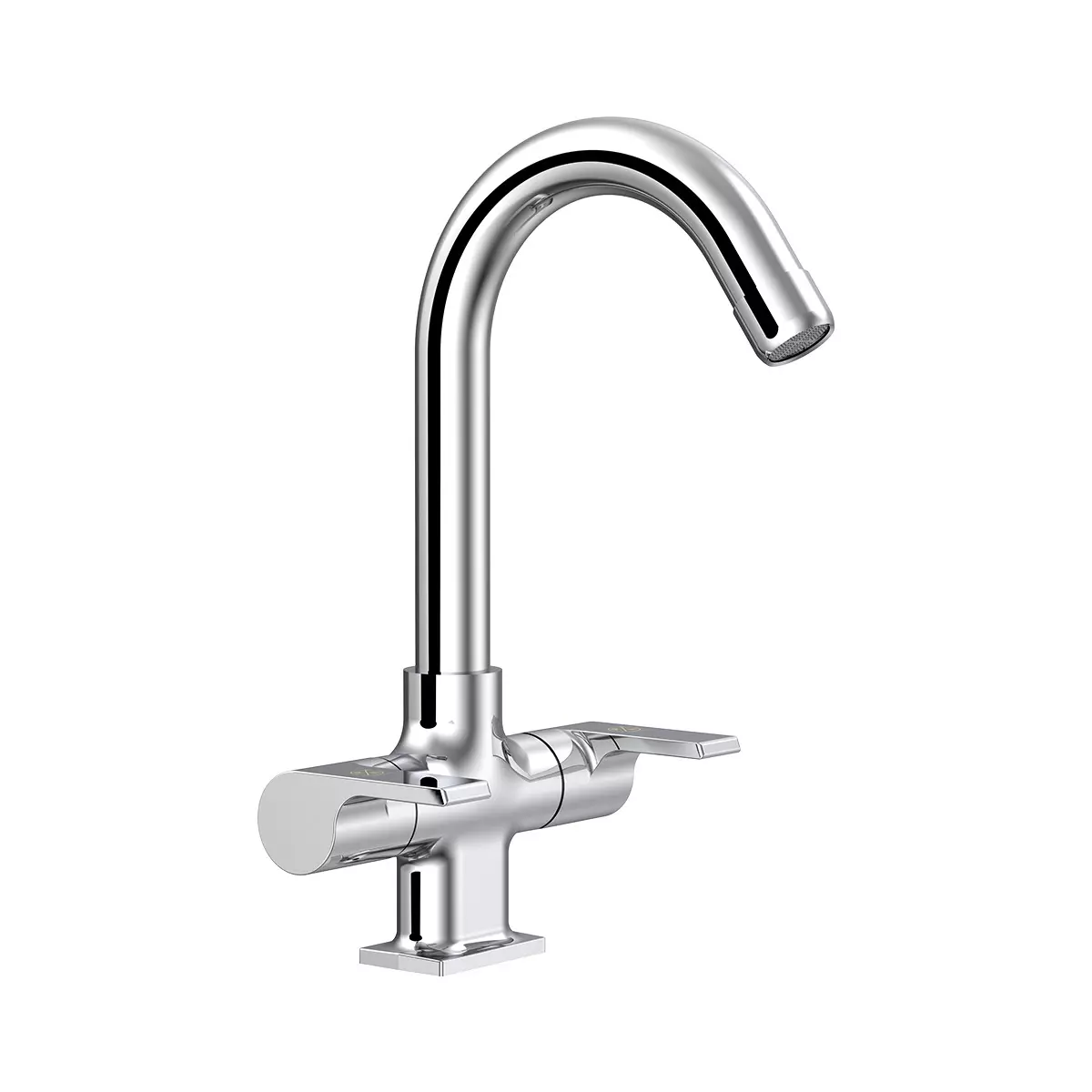 RN Silk Collection Center Hole Basin Mixer Tap Chrome Plated 1/2 Inch (15 mm) Size Stainless Steel,RNSIL24G27