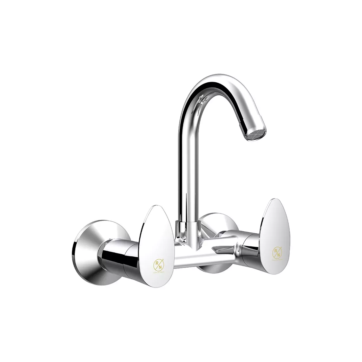 RN Sink Mixer Tap With Swivel Spout Chrome Plated 1/2 Inch (15 mm) Size Stainless Steel for Bathroom & Toilets Use, RNORA24G18