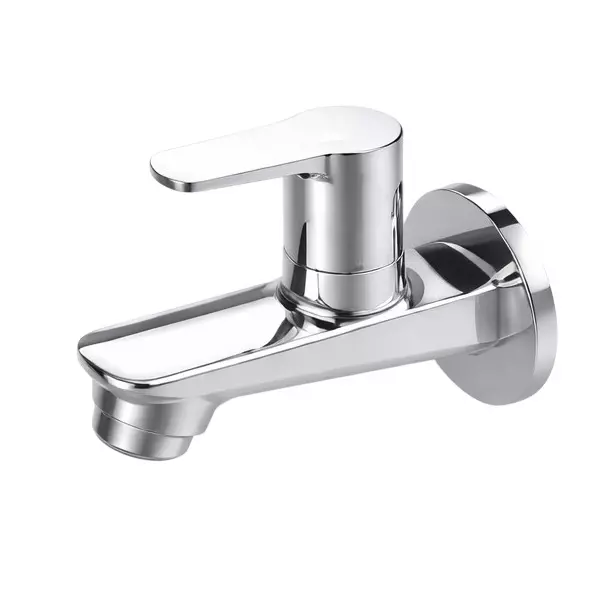 IVAS Elanza Bib Tap Wall Mounted Chrome Finish Silver for Bathroom & Toilets Use, IM12008820