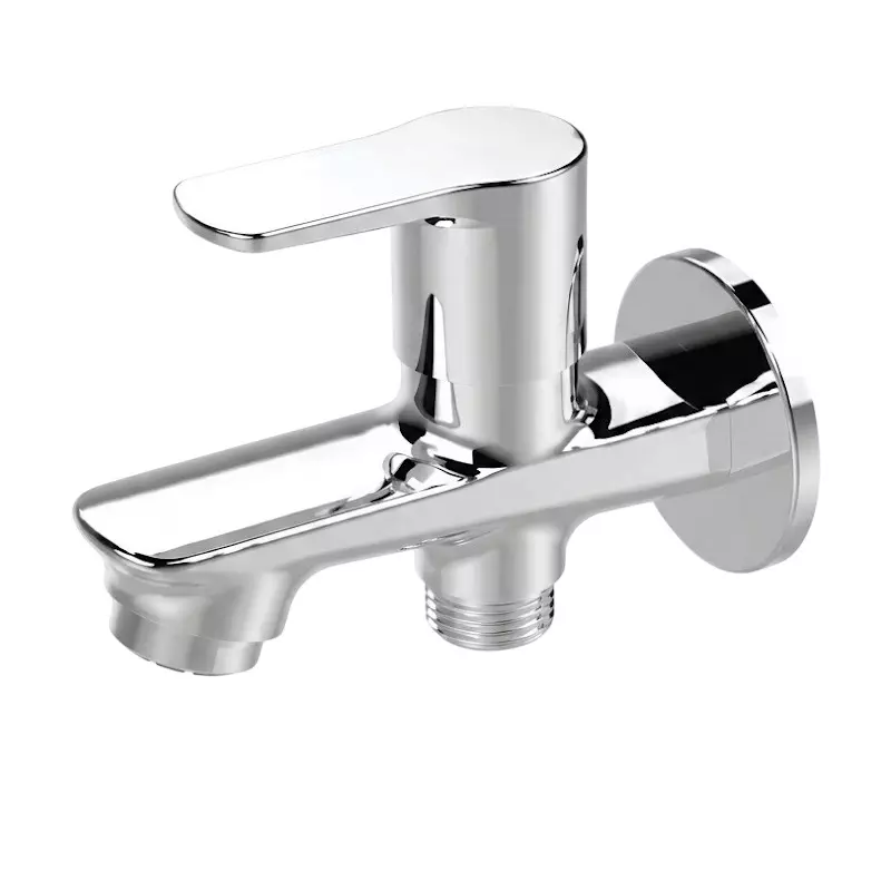 IVAS Elanza Angle Tap Wall Mounted Chrome Finish Silver for Bathroom & Toilets Use, IM12008824